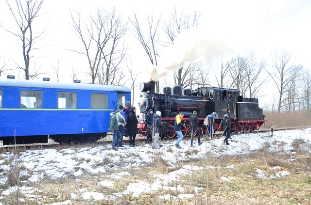 На Одесской железной дороге состоялся рейс узкоколейного поезда с паровозом (ФОТО)