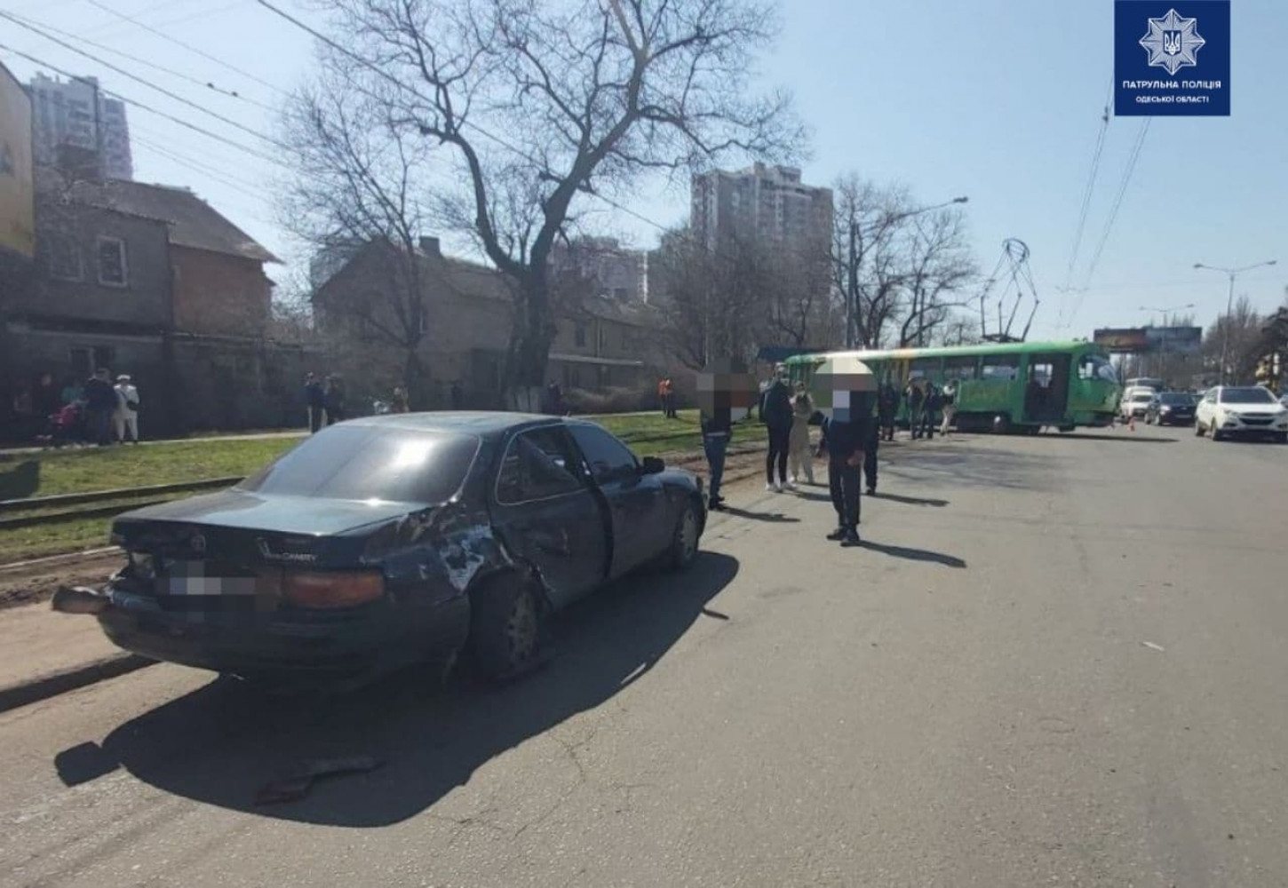 Одесские новости происшествия. В Одессе сошёл с рельс трамвай.