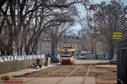 В Одессе возобновили движение трамваев на Алексеевскую площадь (ВИДЕО)