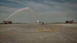 В аэропорту Одессы первый самолет приземлился на новую взлетную полосу