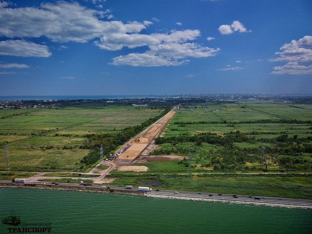 Стройку новой дороги в порт Одессы показали с высоты (ФОТО, ВИДЕО)