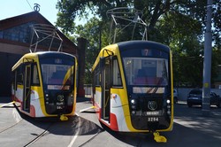 В Одессе презентовали новые трамваи и троллейбусы