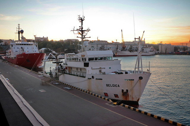 В Одессу пришло научное судно "Бельгика" (ВИДЕО)
