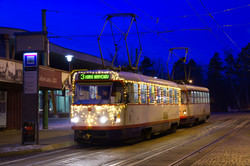 рождественский трамвай, фото - David Šteiner