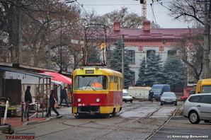 В Одессе начинается движение трамваев по Новощепному Ряду (ВИДЕО)