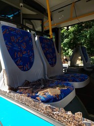 Обстрілами пошкоджено тролейбуси Миколаєва (ФОТО, ВІДЕО)