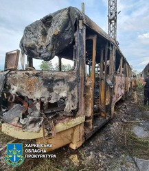 У Харкові росіяни завдали удару по трамвайному депо