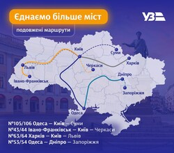 Новий розклад створює нові залізничні маршрути з Одеси