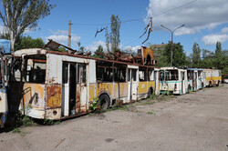 Окупанти ліквідували тролейбус в Алчевську