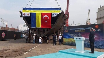 Церемонія закладки другого корвета для українського флоту відбулася у Стамбулі