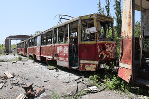 Показали знищені трамваї Авдіївки