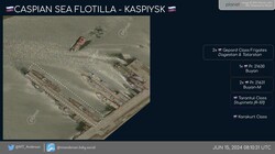 Два недобудовані російські корвети ховаються у портах Каспійського моря