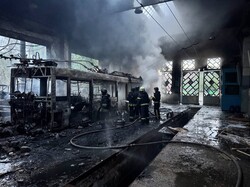 Від російського удару у Харкові постраждав тролейбусний парк