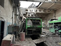 Від російського удару у Харкові постраждав тролейбусний парк