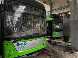 Від російського удару у Харкові постраждав тролейбусний парк