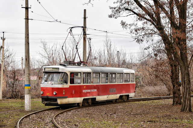У Дружківці зупинено рух трамваїв