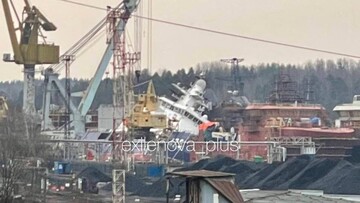 На росії уражено патрульний криголам, який будують для фсб