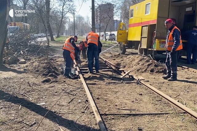 В Одесі російським обстрілом пошкоджено трамвайну і портову інфраструктуру