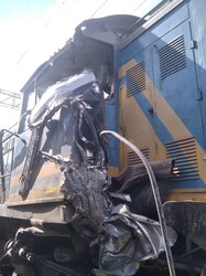 У Вінницькій області "Інтерсіті" зіткнувся з маневровим тепловозом