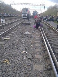 У Вінницькій області "Інтерсіті" зіткнувся з маневровим тепловозом