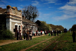 На Гайворонській вузькоколійці провели незвичний туристичний рейс по всій діючій лінії (ВІДЕО)