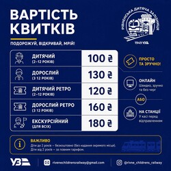 Після реконструкції у Рівному відкрили дитячу залізницю