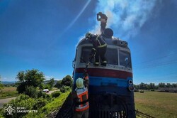 У Закарпатті горів пасажирський дизель-поїзд