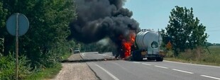 У Одеській області росіяни атакували вантажівку на трасі Одеса - Рені