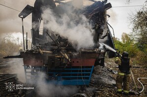 У Харкові росіяни атакували приміську електричку